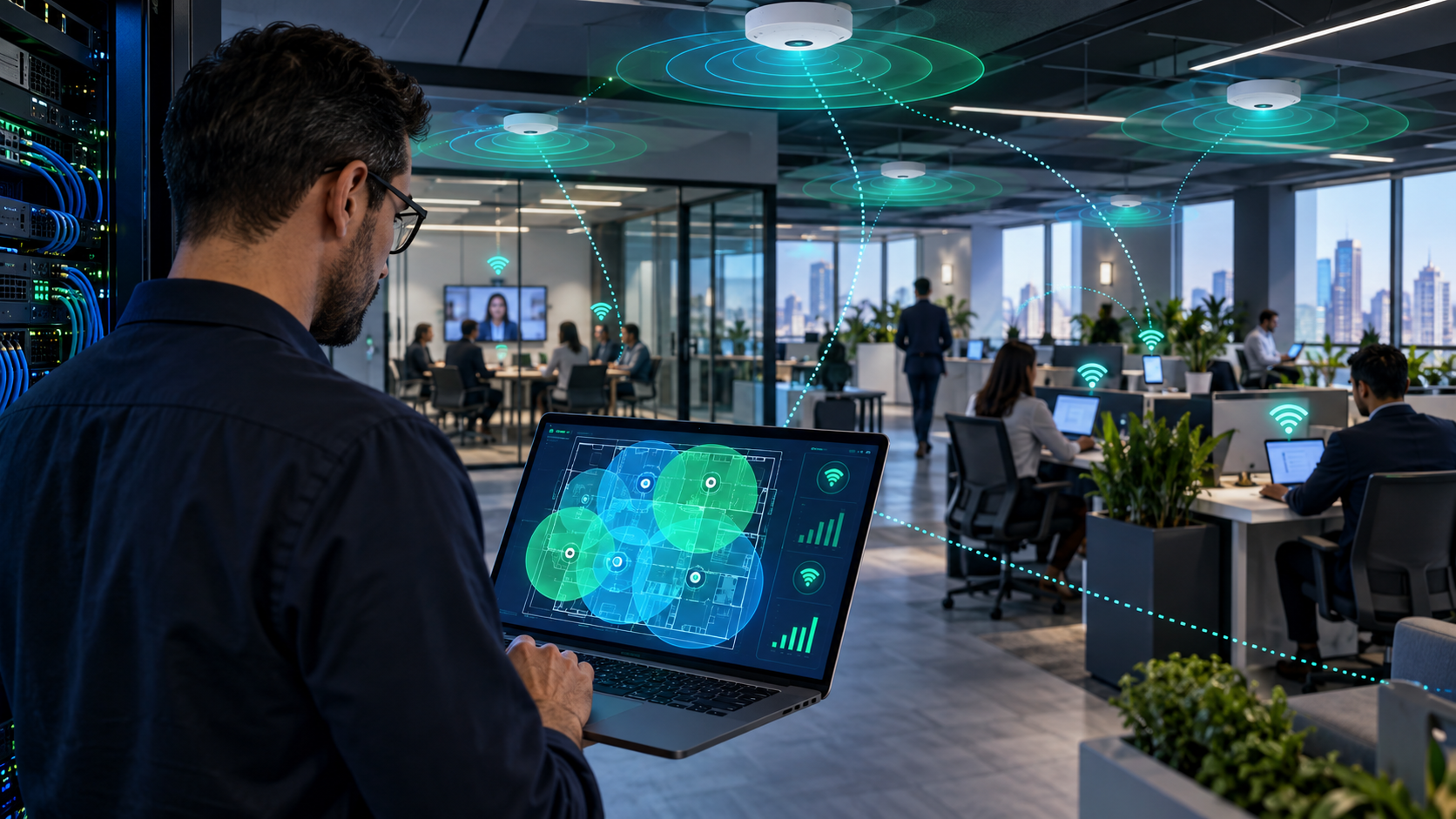 Wi-Fi empresarial: como melhorar cobertura, velocidade e estabilidade
